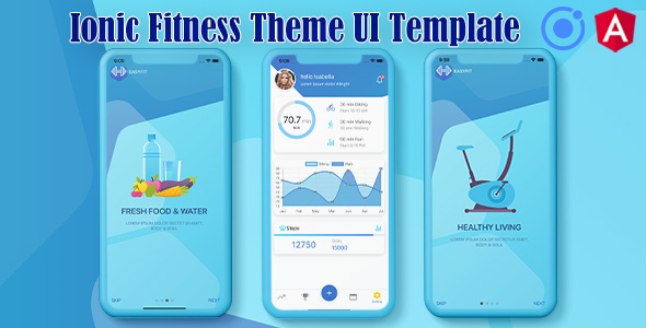 Ionic 5 Fitness UI Theme Template App Documentation