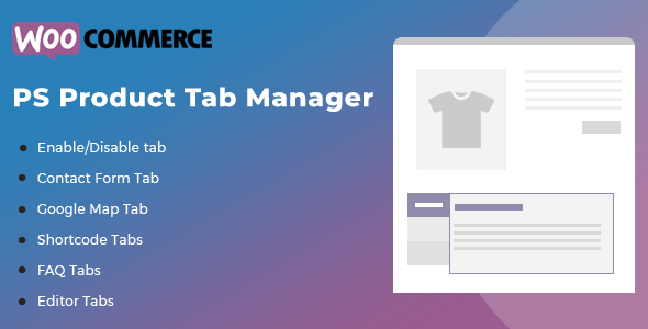 WooCommerce Product Tab Manager