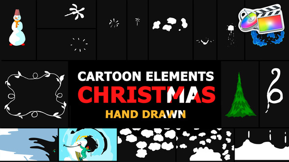 Cartoon Christmas Elements And Transitions alt