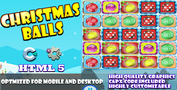 Christmas Balls - (C2, C3, HTML5) Game.