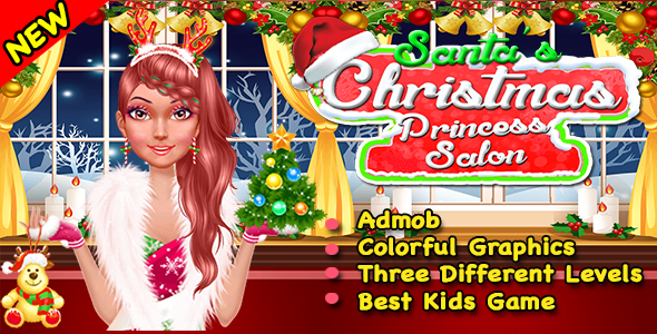 Santa Princess Salon + Best Game For Kids + Ready For Publish + Android
