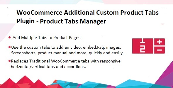 Custom Product Tabs Manager Plugin - Product Tabs Manager