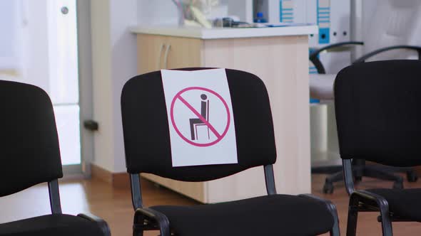 Waiting Room in New Normal Clinic with Nobody in It