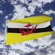 Brunei Flag With Sky - VideoHive Item for Sale