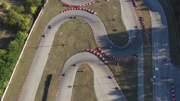 Karting Competition On The Track In Haskovo In Bulgaria 