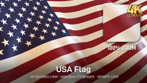 USA Flag / American Flag - 4K