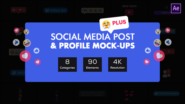 Social Media Post & Profile Mock-Ups alt