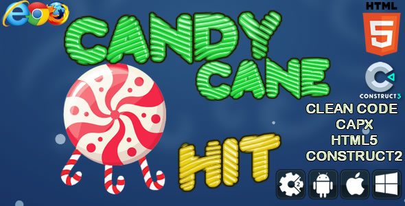 Candy cane Hit - Html5 Game