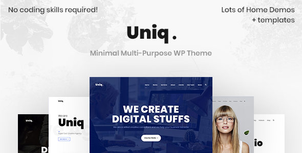 Uniq - Minimal Creative WordPress