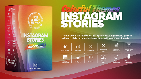 Colorful Instagram Stories Pack