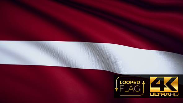 Latvia Flag 4K