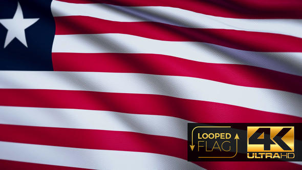 Liberia Flag 4K