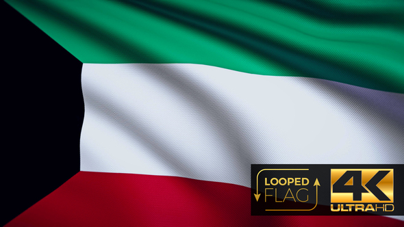 Kuwait Flag 4K