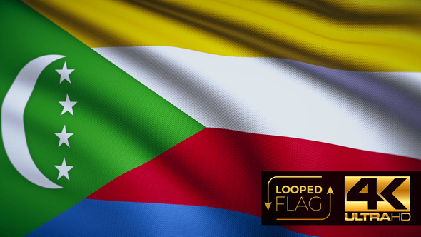 Comoros Flag 4K