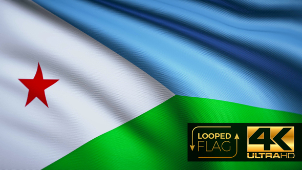 Djibouti Flag 4K