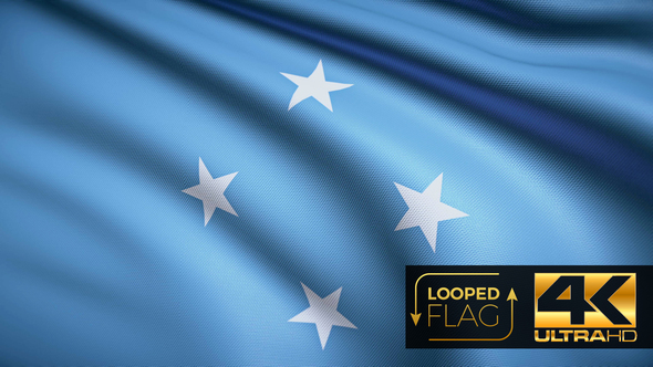 Micronesia Flag 4K