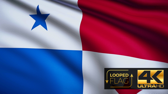 Panama Flag 4K