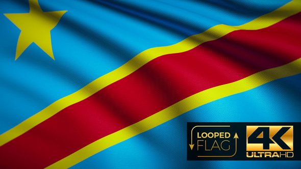 Democratic Republic of the Congo Flag 4K