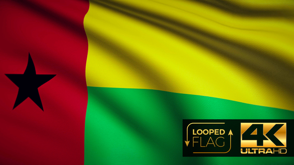 Guinea-Bissau Flag 4K