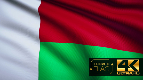 Madagascar Flag 4K