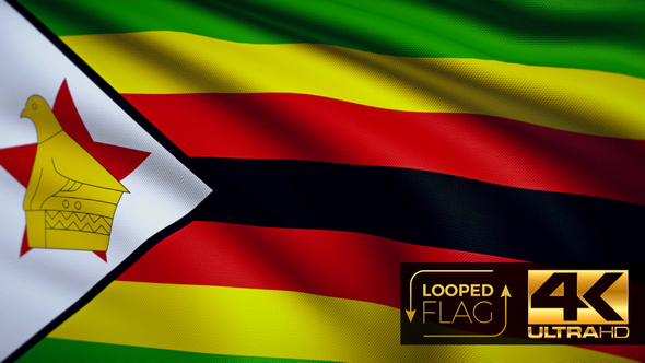 Zimbabwe Flag 4K