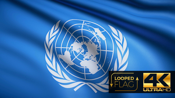 United Nations Flag 4K