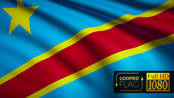 Democratic Republic of the Congo Flag