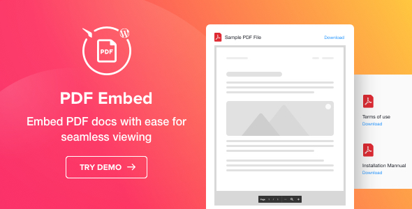 PDF Embed - WordPress PDF Viewer plugin