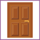 House Door Open and Closed