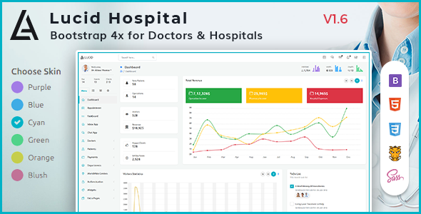 Lucid - Hospital Management Admin Dashboard Template / Themeforest