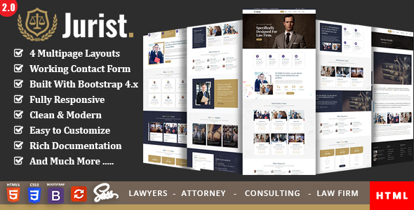 Jurist - Lawyer Attorney HTML