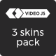 Video.js Unique 3 Skins Pack - CodeCanyon Item for Sale