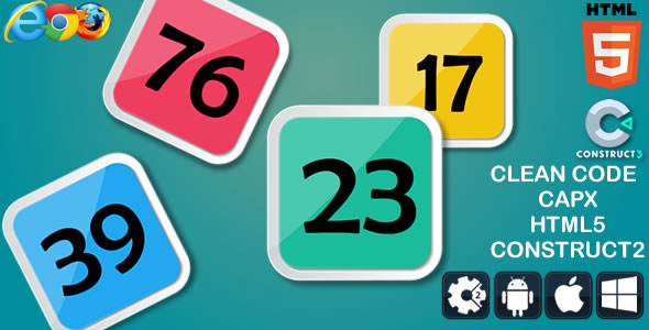 Math Up Down - HTML5 Game (capx)