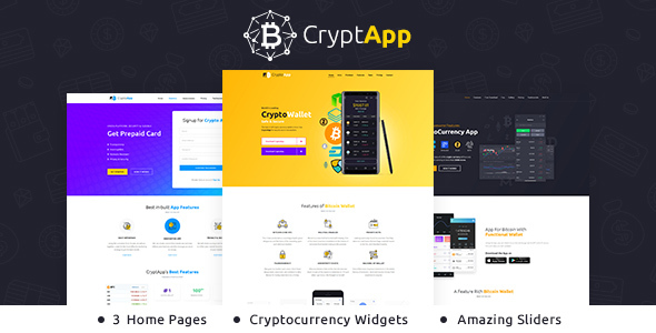 Crypt App - Landing Page WordPress