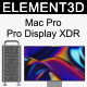 Element3D - Mac Pro - Pro Display XDR - 3DOcean Item for Sale