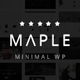Maple | Clean Minimal Multi-Purpose WordPress Theme - ThemeForest Item for Sale