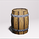 3D model - Barrel Low Poly - 3DOcean Item for Sale
