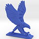 Sliced Hawk Desktoy - 3DOcean Item for Sale