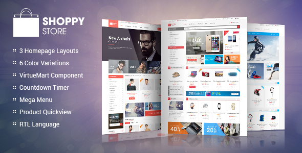 ShoppyStore -  Responsive Multipurpose eCommerce Joomla VirtueMart Theme