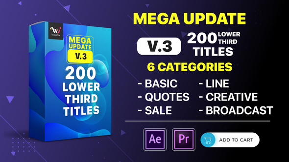 200 Lower Thirds Titles Pack