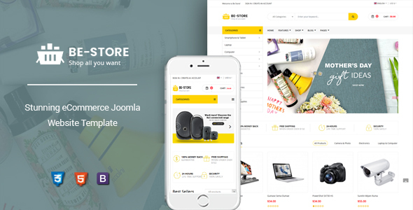 BeStore - Multipurpose Joomla eCommerce Template