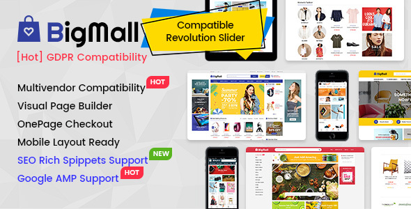 BigMall - Multipurpose OpenCart 3 Theme with Mobile-Specific Layouts