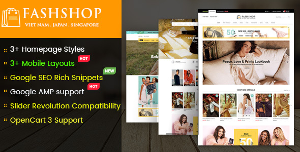 FashShop - Multipurpose Responsive3 Theme with Mobile-Specific Layouts