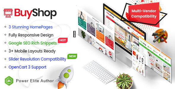 BuyShop - Responsive & Multipurpose OpenCart 3 Theme with Mobile-Specific Layouts