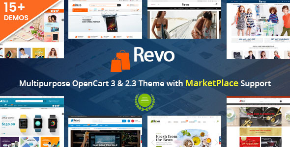 Revo - Drag & Drop Multipurpose OpenCart 3 & 2.3 Theme with 15 Layouts Ready