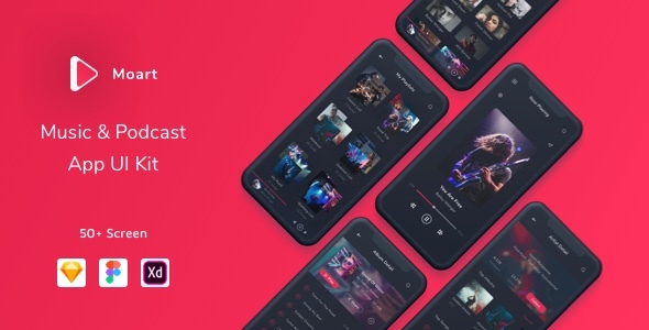 Moart - Music and Podcast App UI Kit