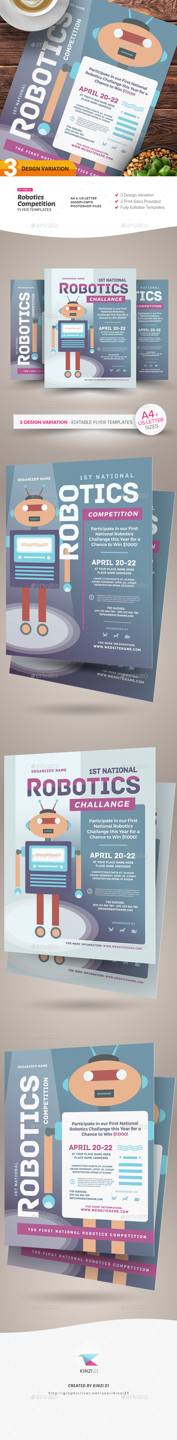 Robot Flyer Templates | GraphicRiver