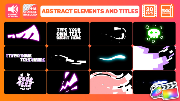 Abstract Elements And Titles | FCPX