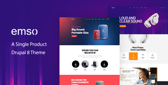 Emso - Responsive A Single Product Drupal 8.8 Theme