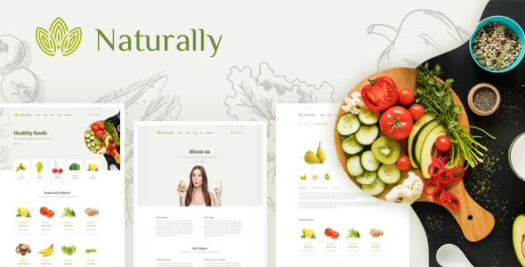 Naturally - Organic Food & Agriculture HTML Template